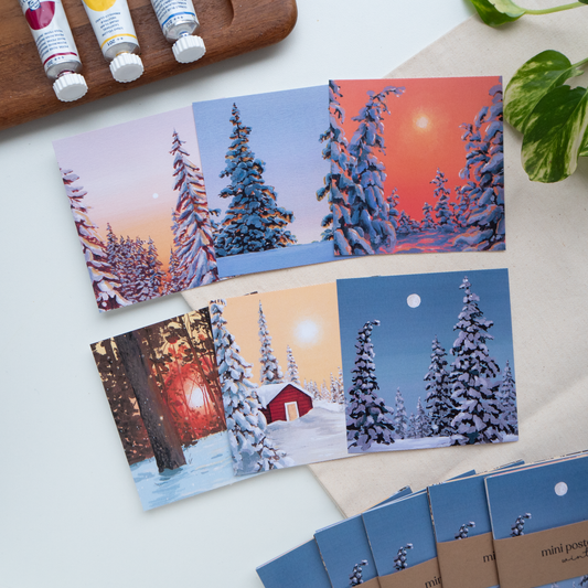 "Winter" Mini Postcard Set