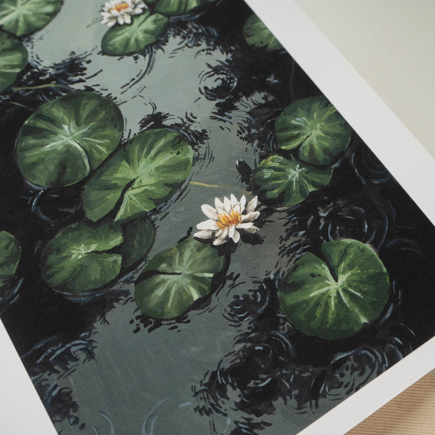 "Rainy Pond" A5 Fine Art Print
