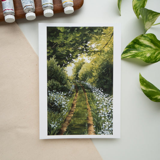 "Garden Pathway" A5 Fine Art Print