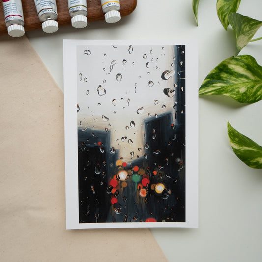 "Rainy Window" A5 Fine Art Print