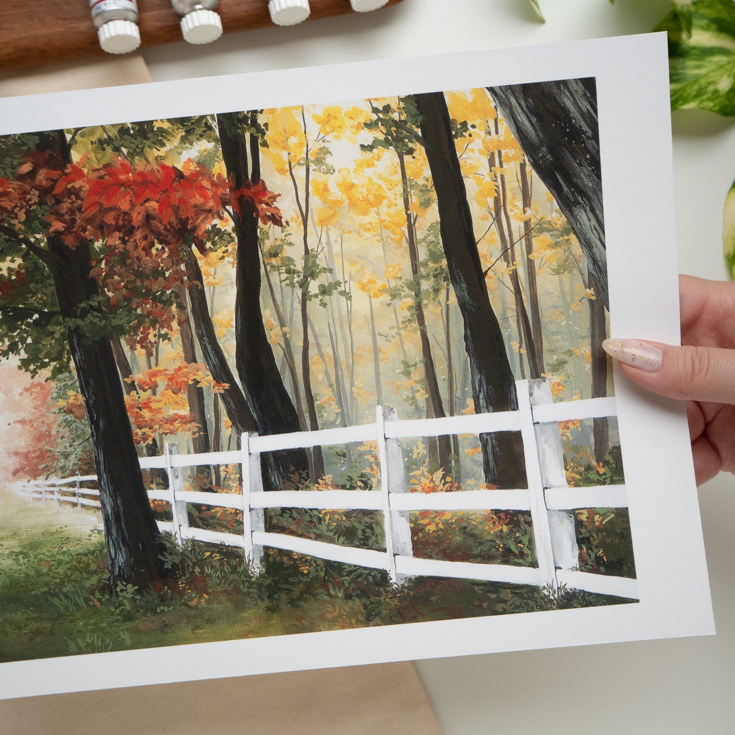 "Dreamy Autumn Forest" A4 Fine Art Print