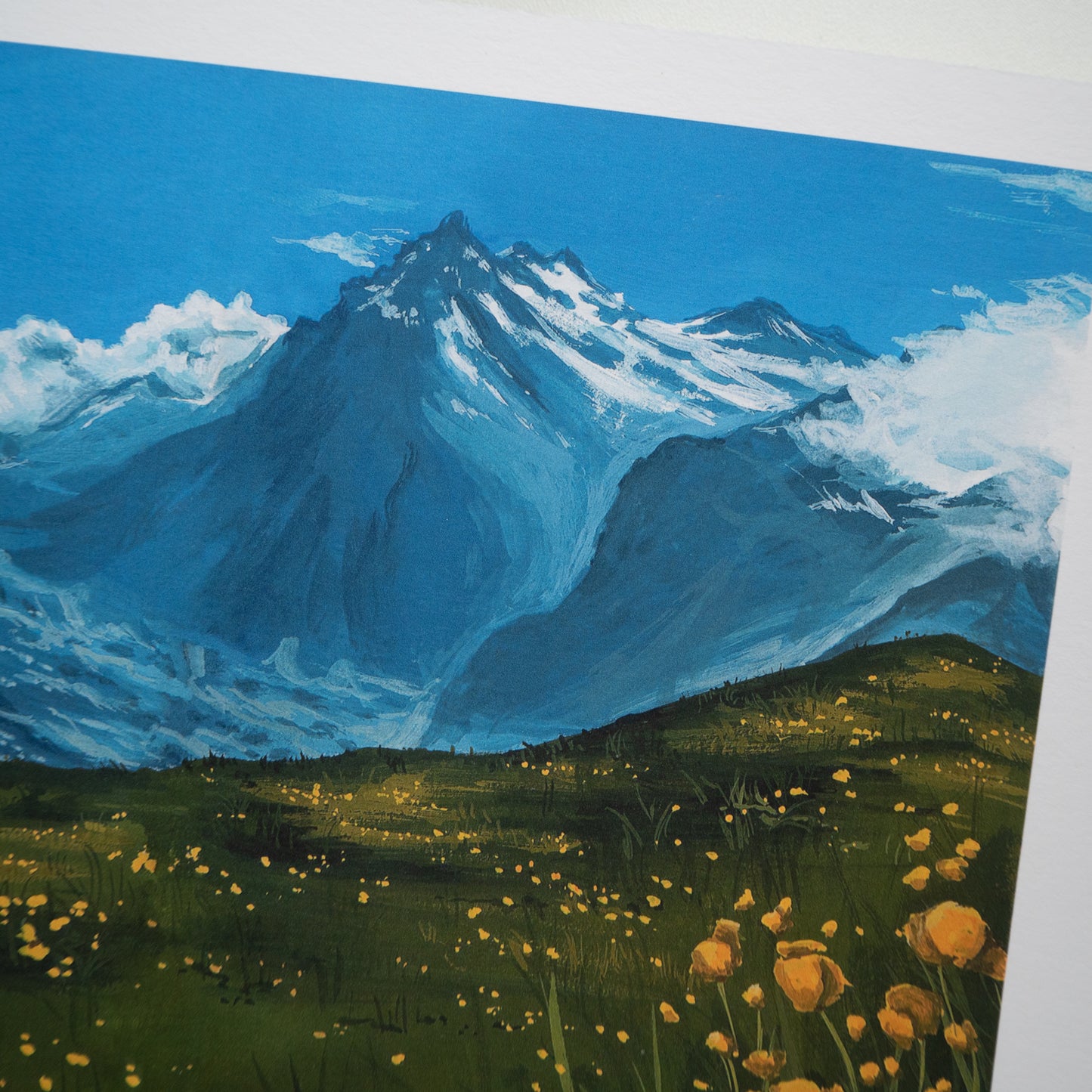 "Swiss Mountains" A4 Fine Art Print