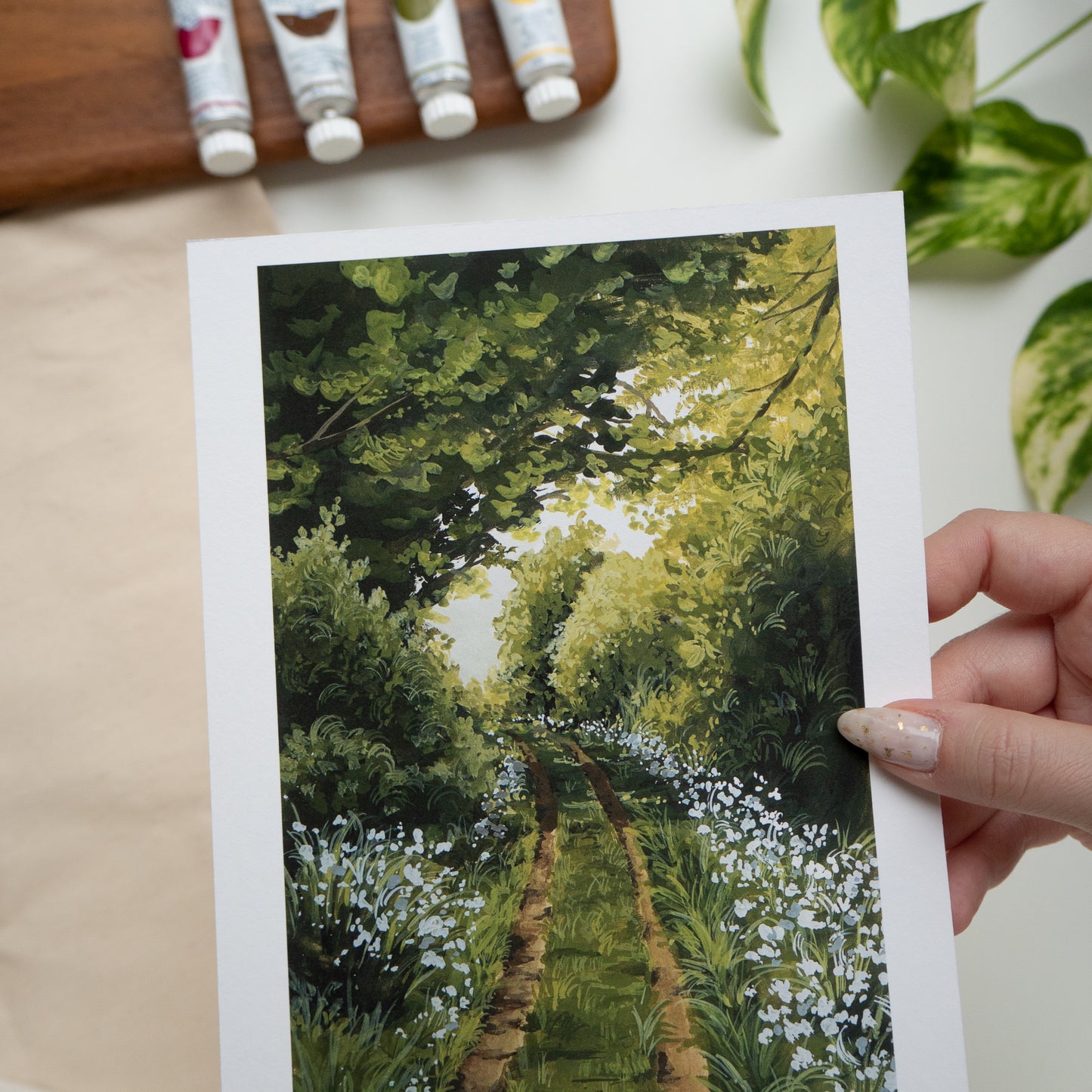 "Garden Pathway" A5 Fine Art Print