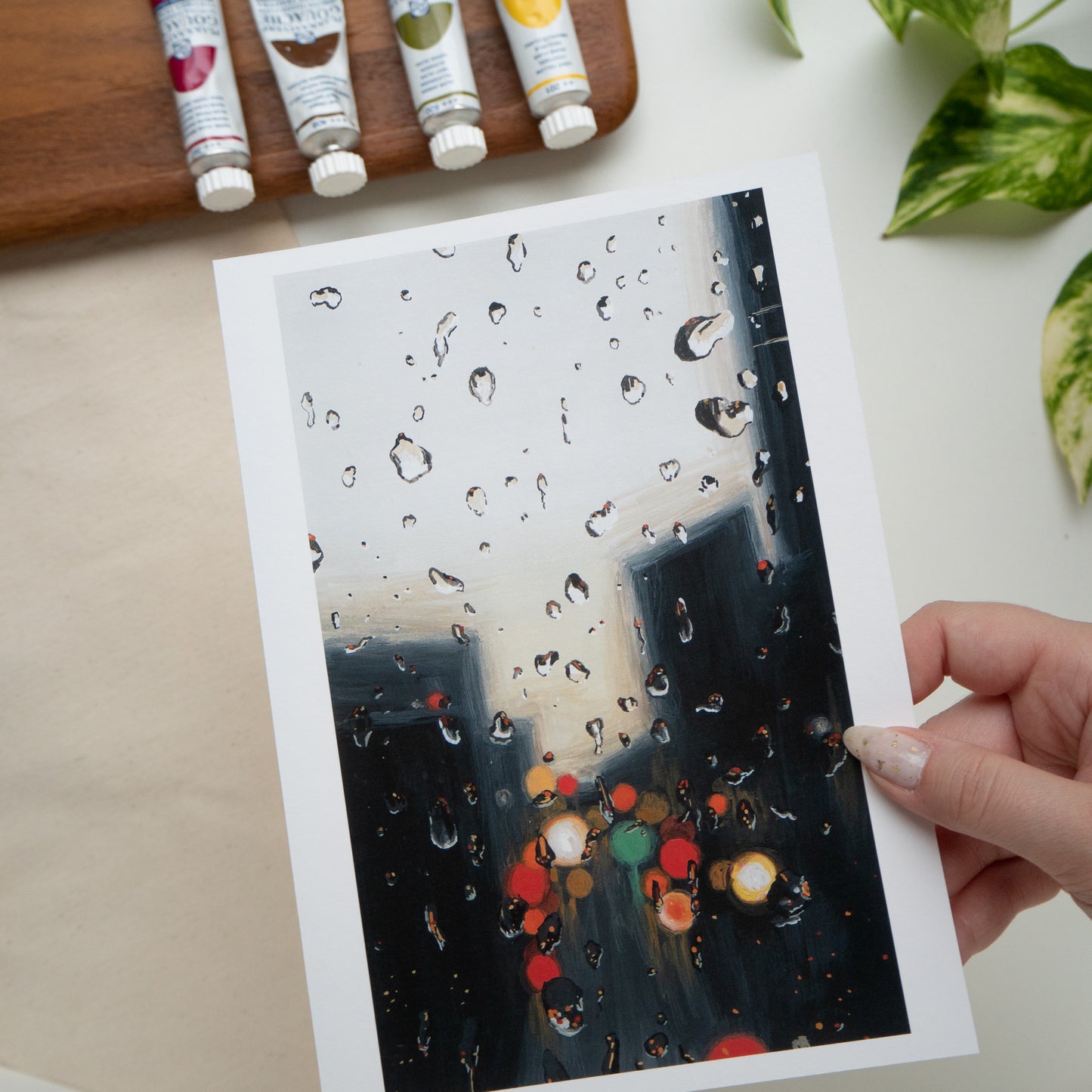 "Rainy Window" A5 Fine Art Print