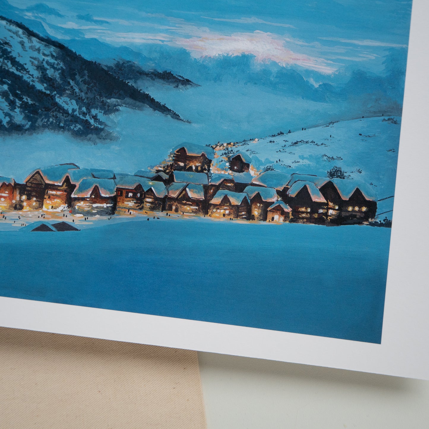 "Alpine Village" A4 Fine Art Print