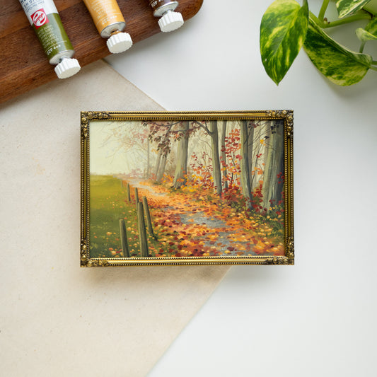 FRAMED ORIGINAL PAINTING "The Haunting Beauty Of Fall"