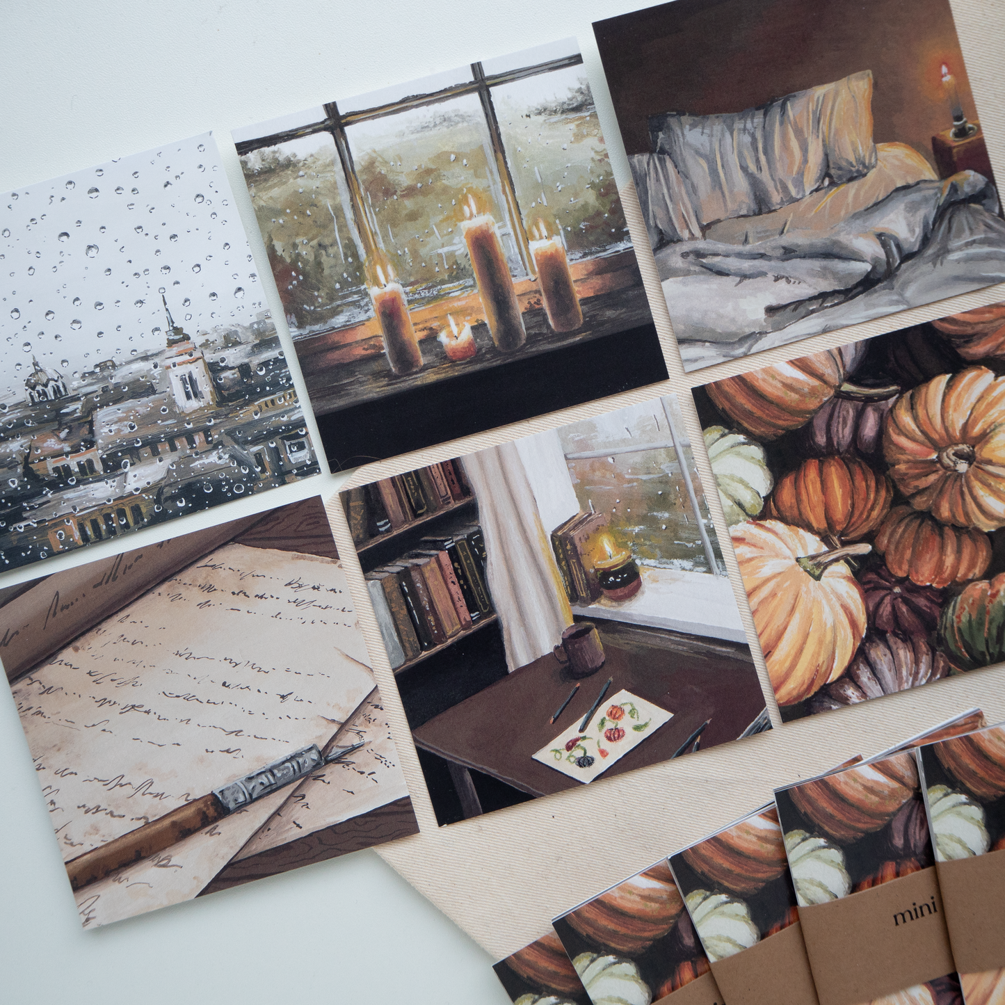 "Cozy" Mini Postcard Set