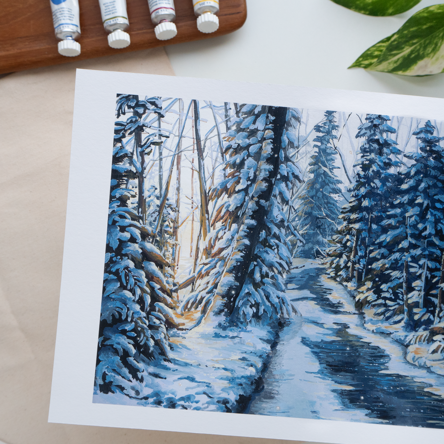 "Snowy Forest" A4 Fine Art Print