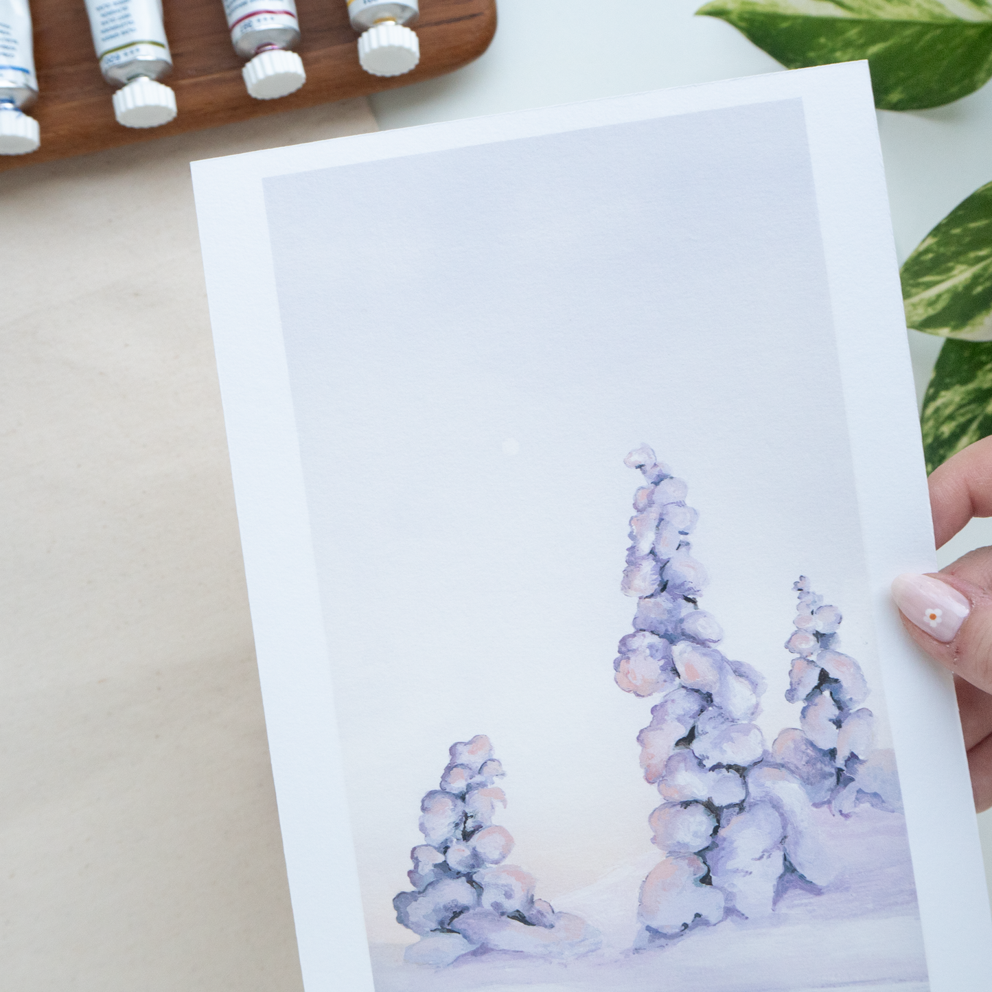 "Frosted Trees" A5 Fine Art Print