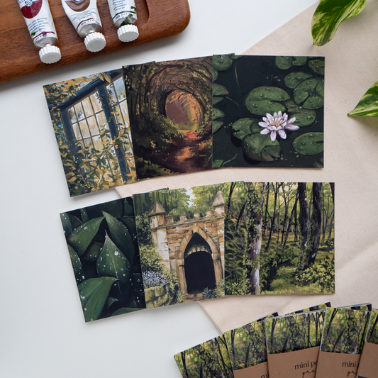 "Greenery" Mini Postcard Set