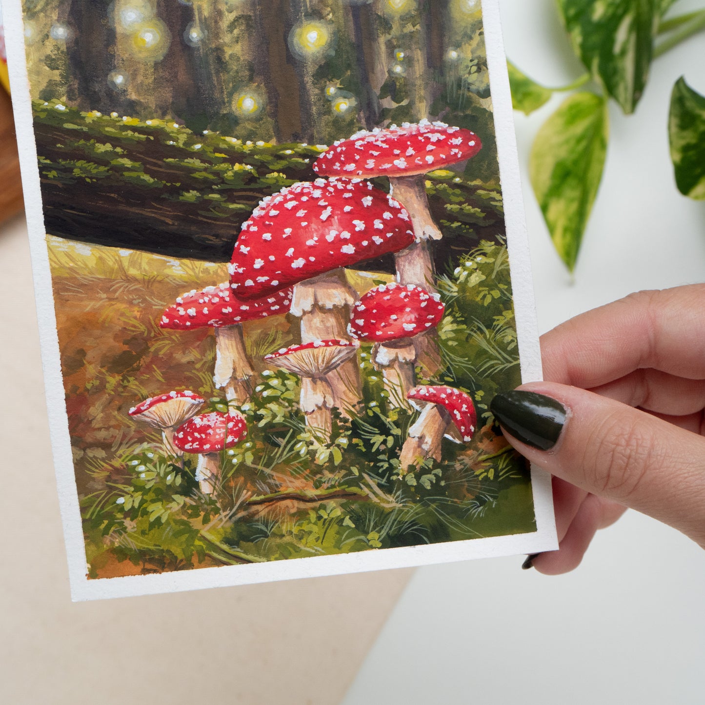 ORIGINAL PAINTING "Amanita Muscaria"