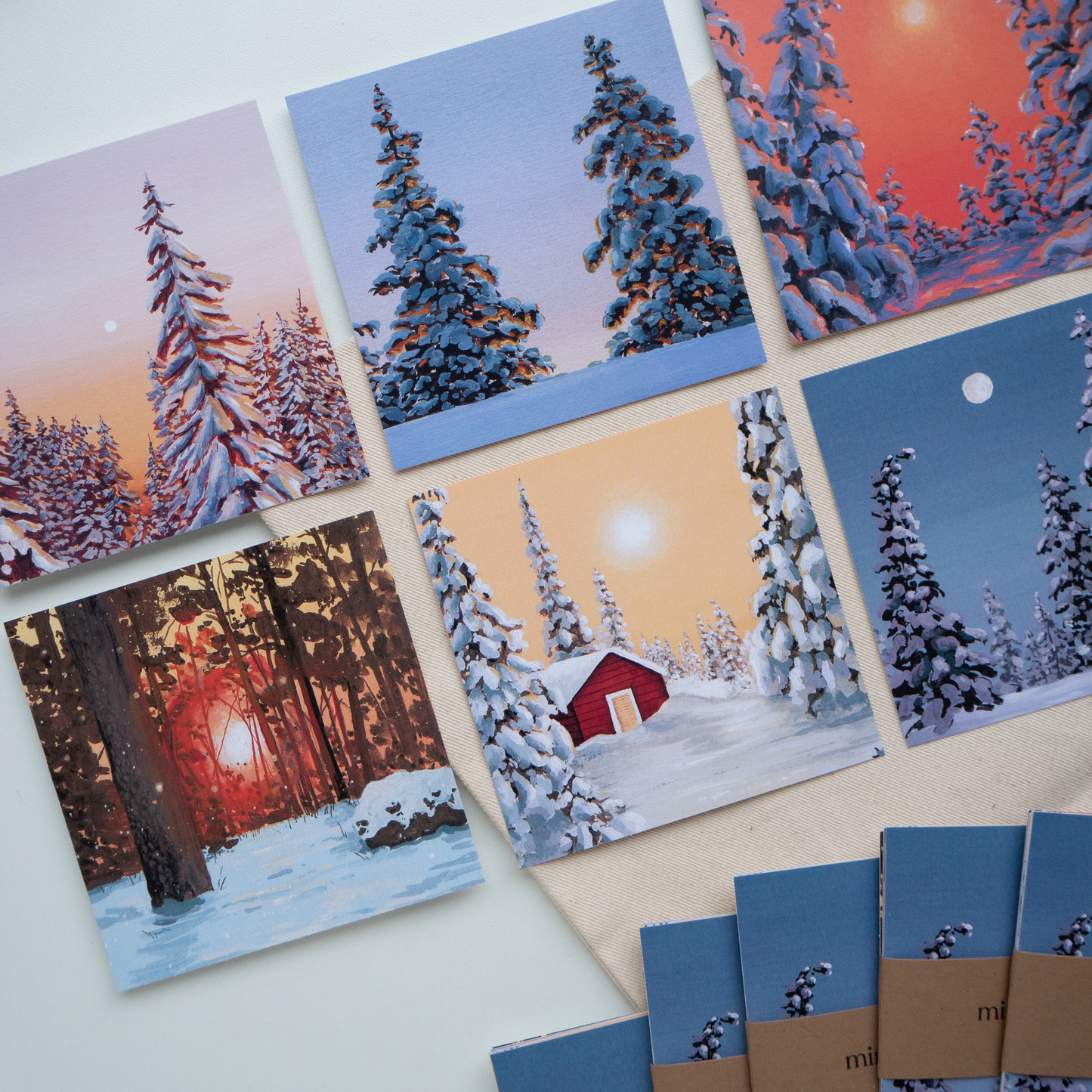 "Winter" Mini Postcard Set