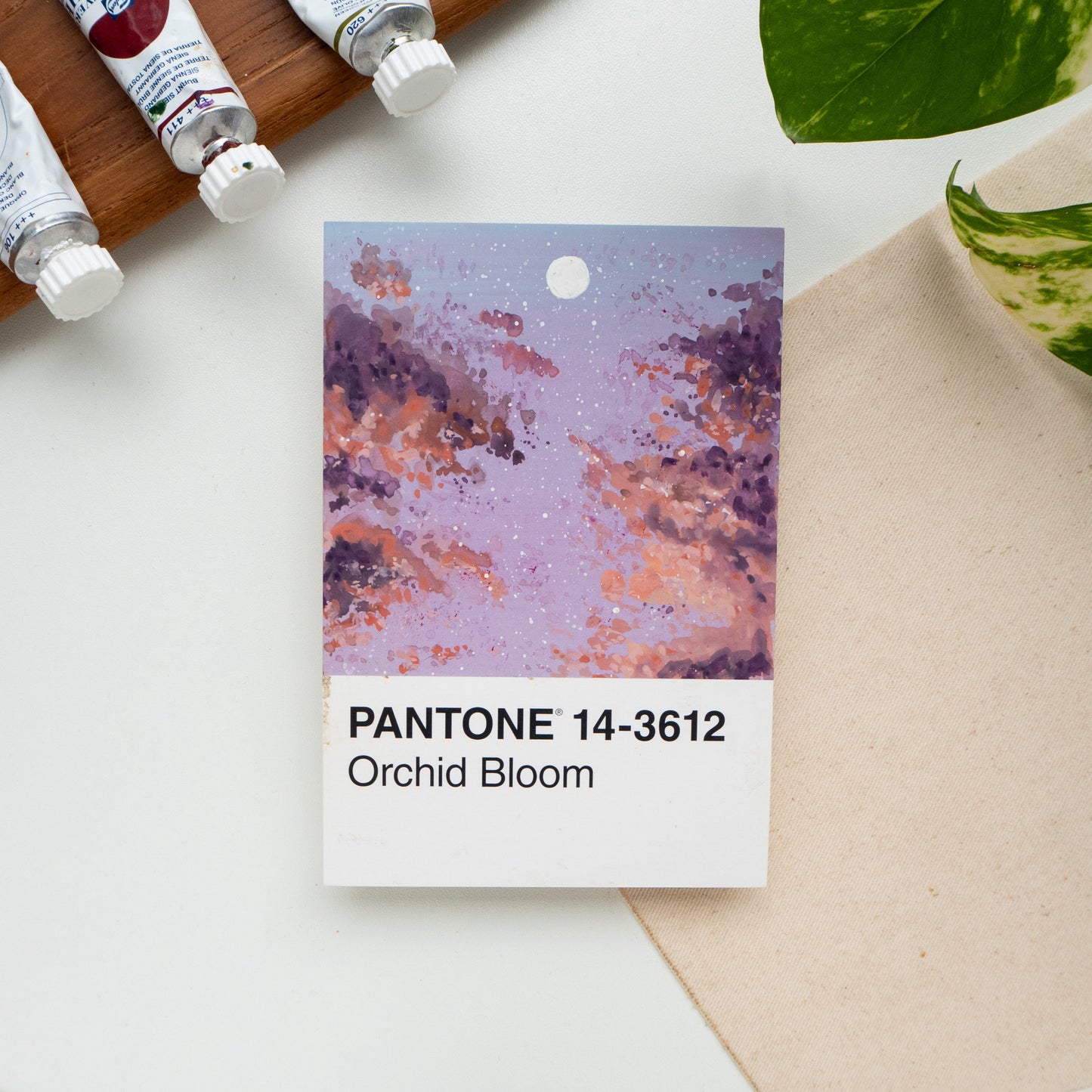 ORIGINAL PAINTING Pantone Challenge Day 3