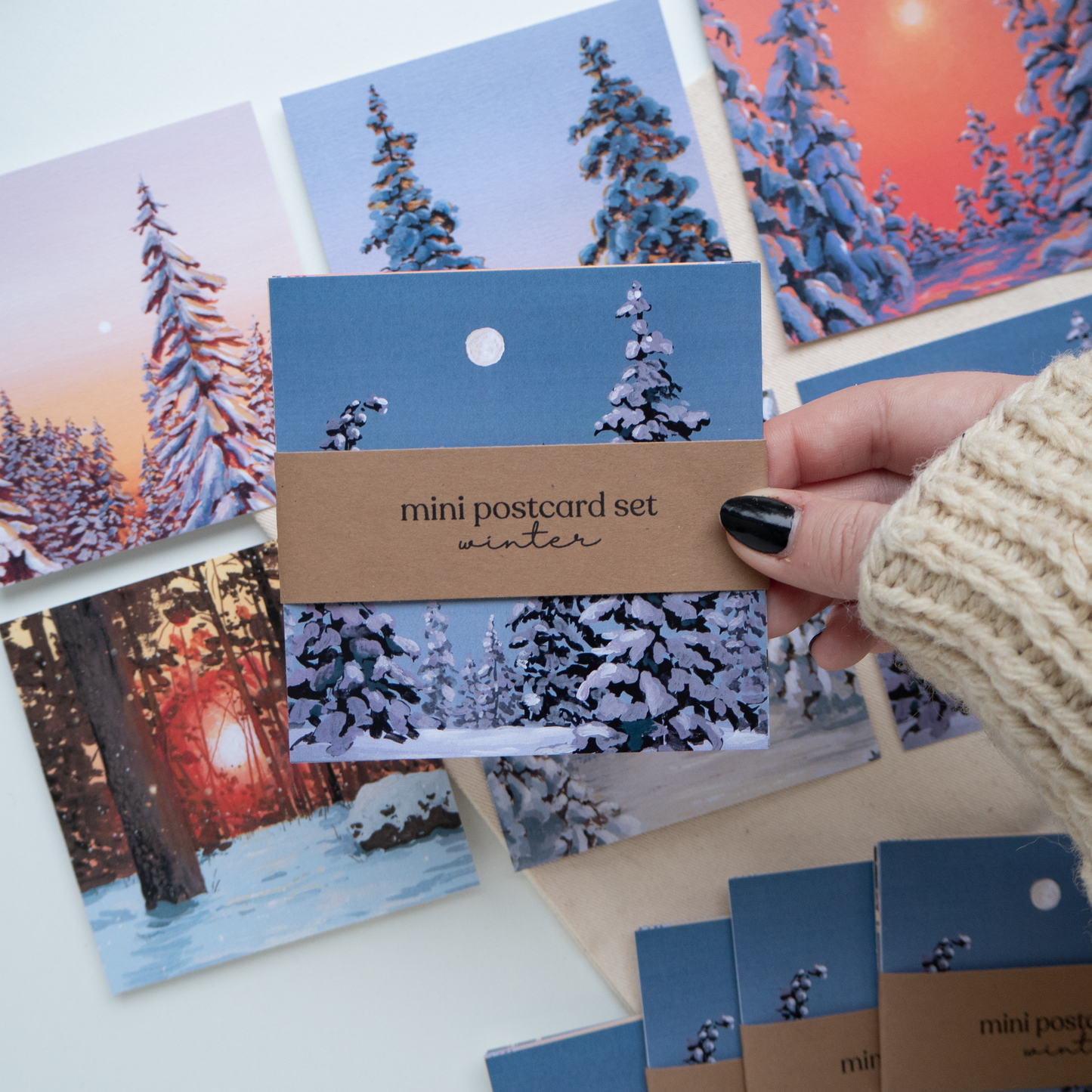 "Winter" Mini Postcard Set