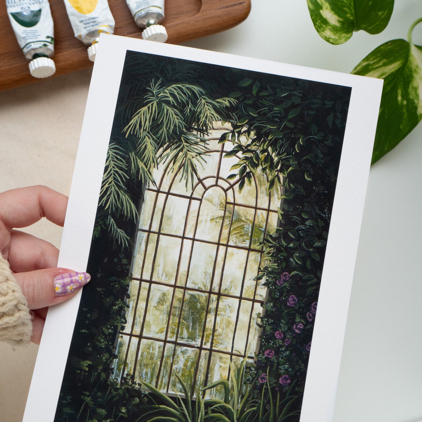 "Greenhouse Window" A5 Fine Art Print