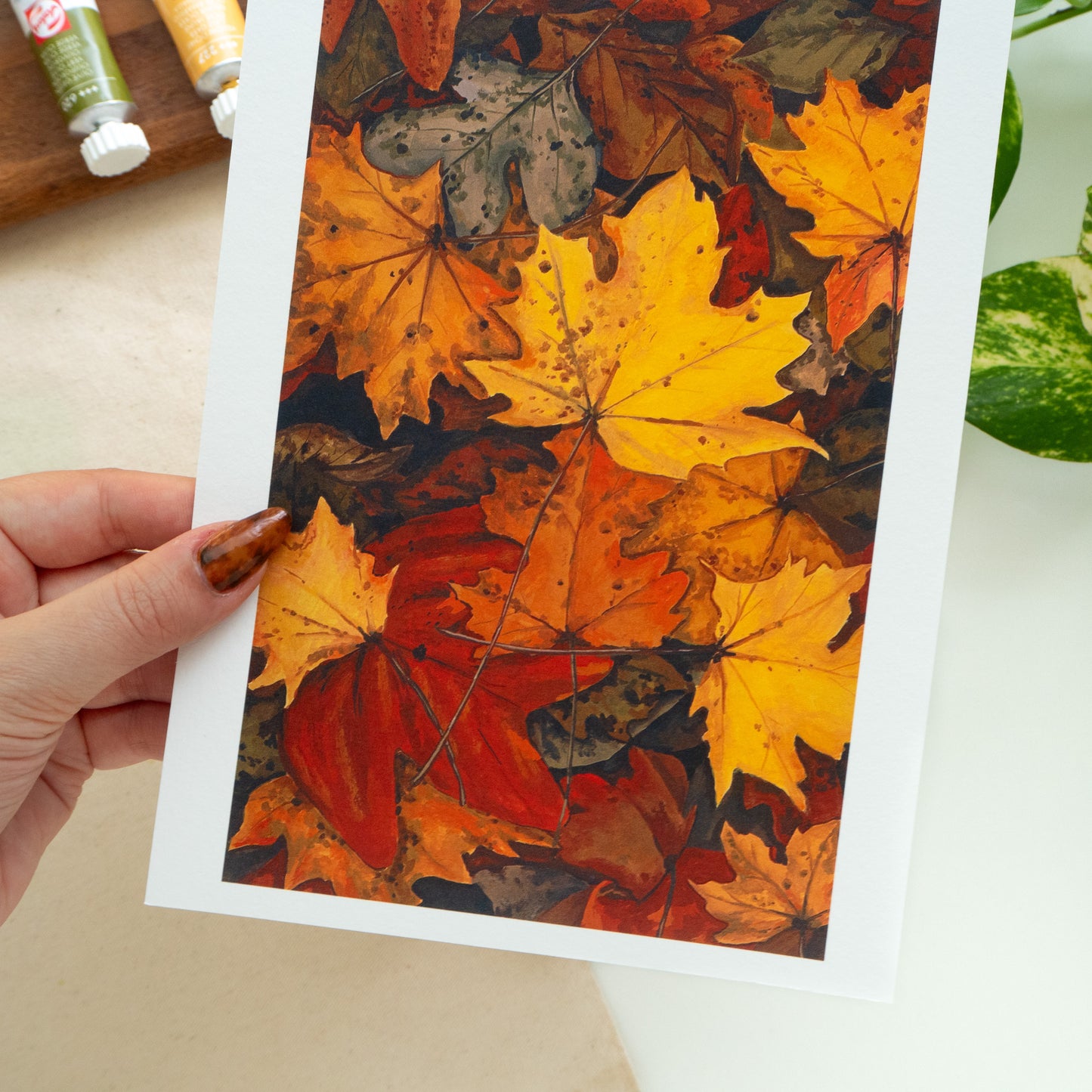 "Fallen Leaves" A5 Fine Art Print