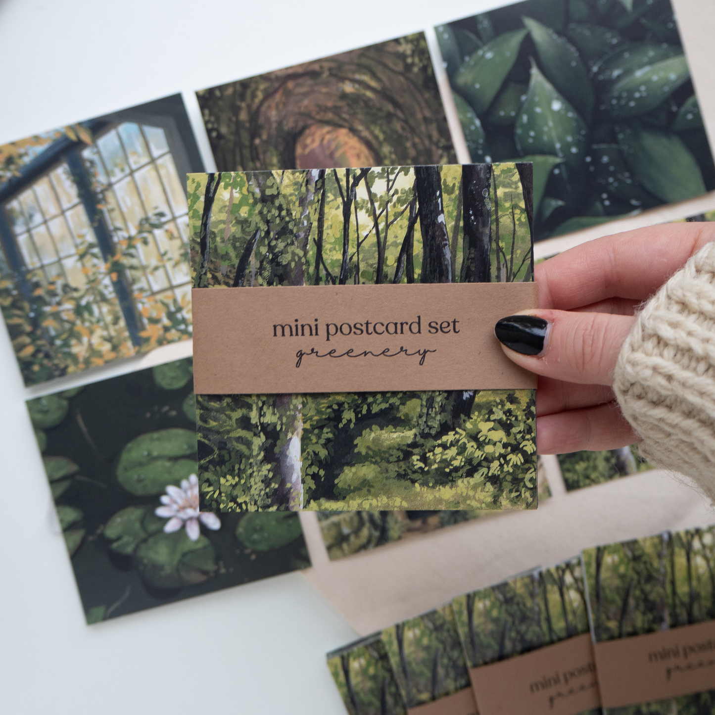 "Greenery" Mini Postcard Set