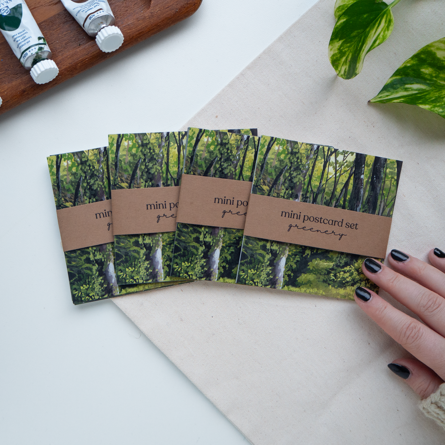 "Greenery" Mini Postcard Set