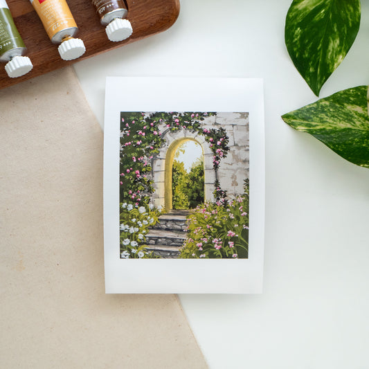 "Romantic Archway" A6 Fine Art Print