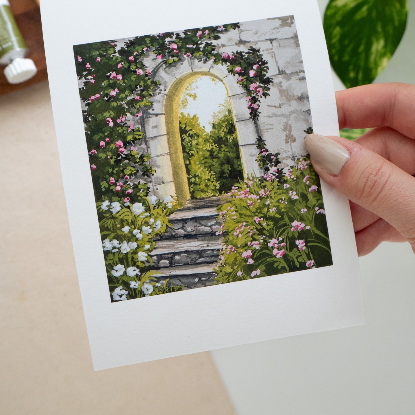 "Romantic Archway" A6 Fine Art Print