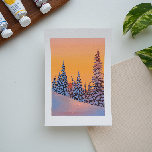 ORIGINAL PAINTING "Glistening Snow"