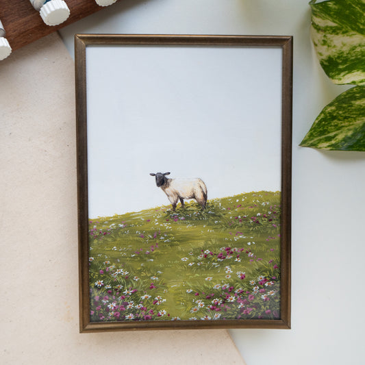 FRAMED ORIGINAL PAINTING "Windy Meadow"