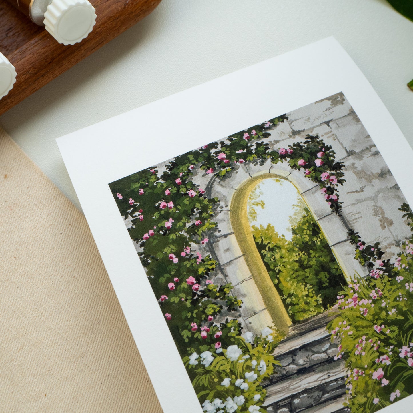 "Romantic Archway" A6 Fine Art Print