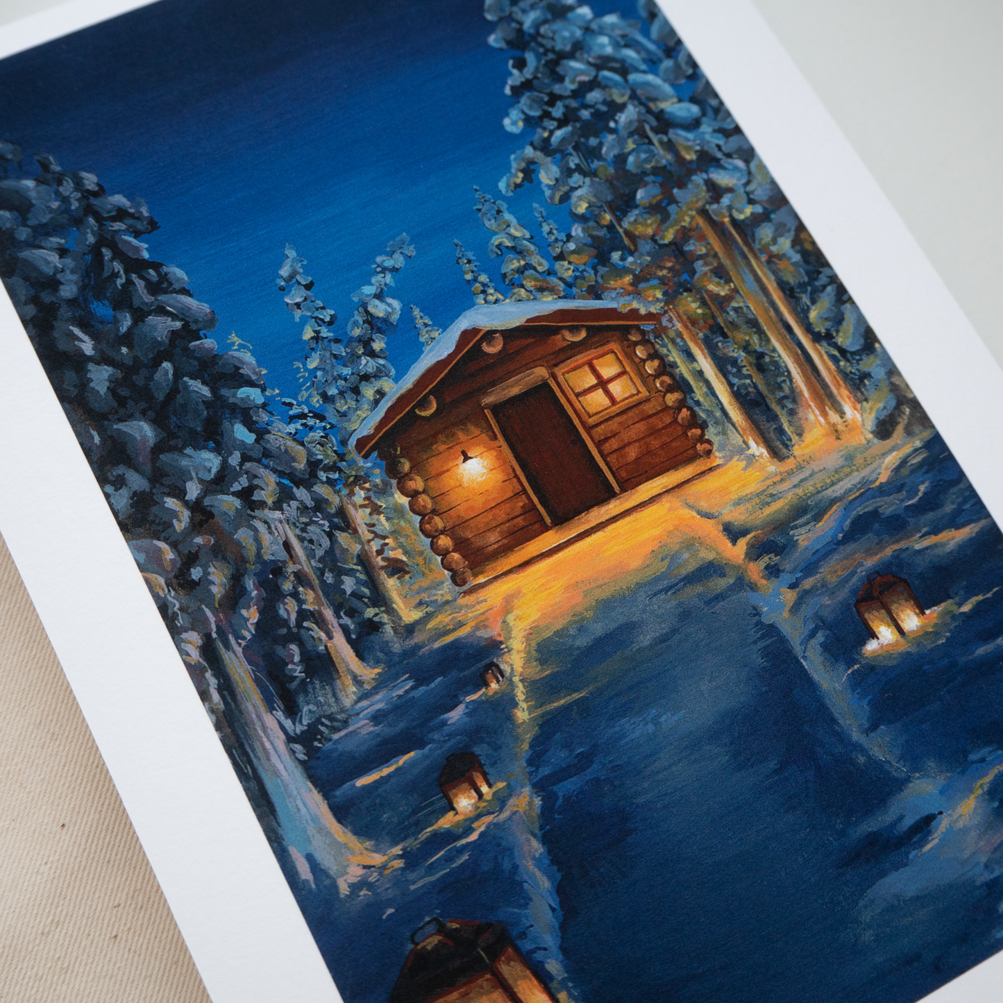 "Cozy Winter Night" A5 Fine Art Print