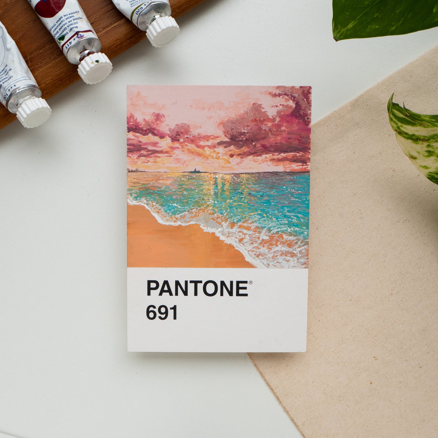 ORIGINAL PAINTING Pantone Challenge Day 31