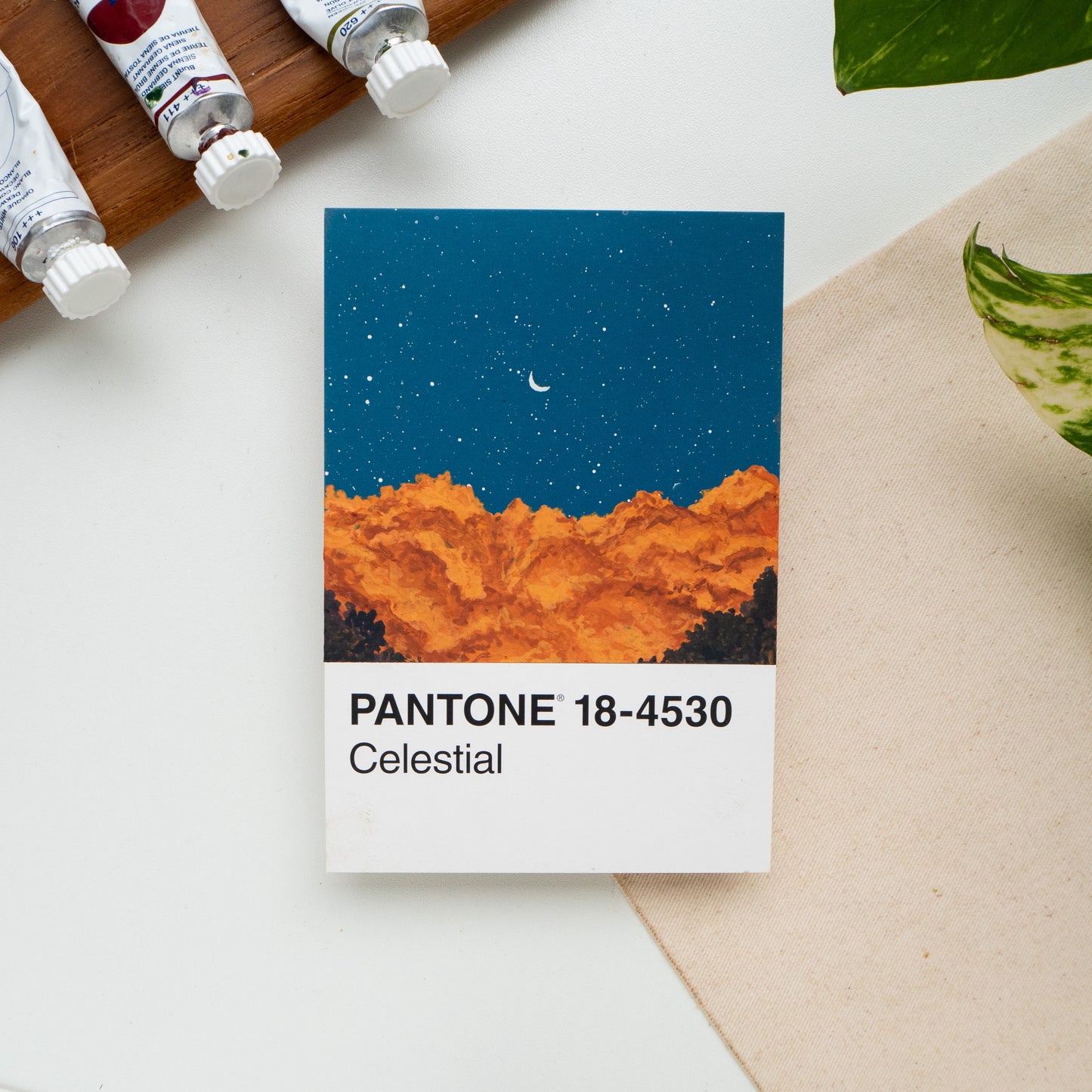 ORIGINAL PAINTING Pantone Challenge Day 19