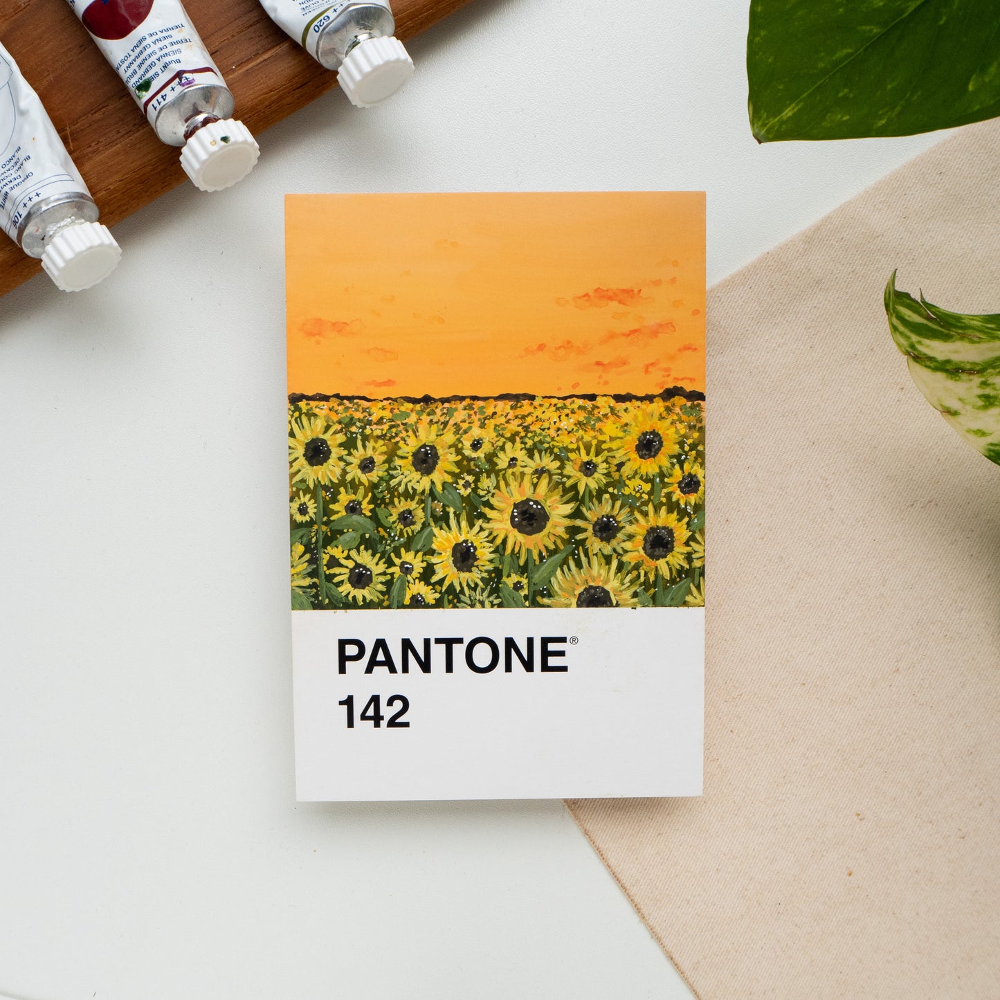 ORIGINAL PAINTING Pantone Challenge Day 13