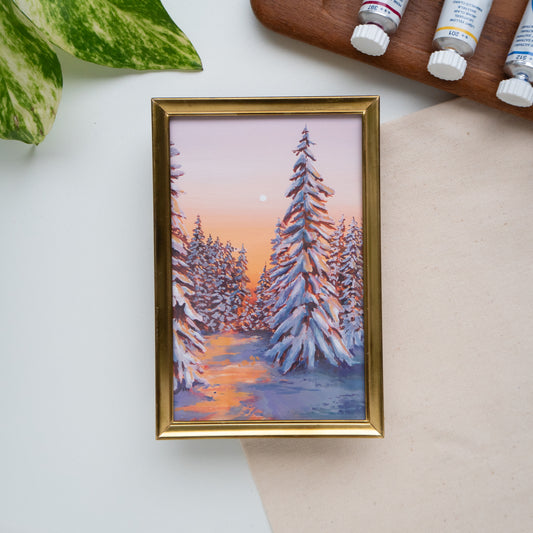 FRAMED ORIGINAL PAINTING "Winter Wonderland" 1/5